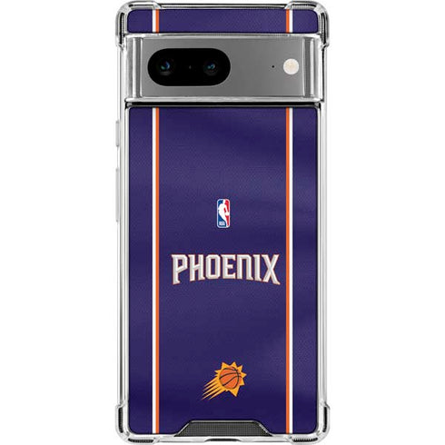 NBA Phoenix Suns Jersey Google Pixel 8a Clear Case